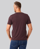 Bambuni bambus t-shirt v-hals bordeaux mand