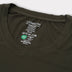 Bambuni bambus t-shirt v-hals mørkegrøn mænd carelabel