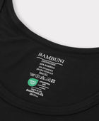 Bambuni bambus undertrøje slimfit sort mænd carelabel