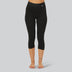 Bambus 3/4 leggings i sort til kvinder