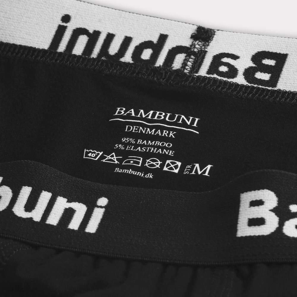 Bambus briefs i sort med gylp