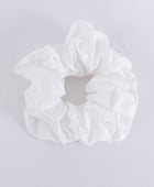 Bambus scrunchie i hvid