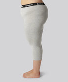 Bambus 3/4 leggings i grå til kvinder