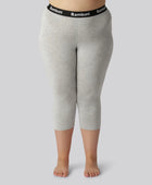 Bambus 3/4 leggings i grå til kvinder