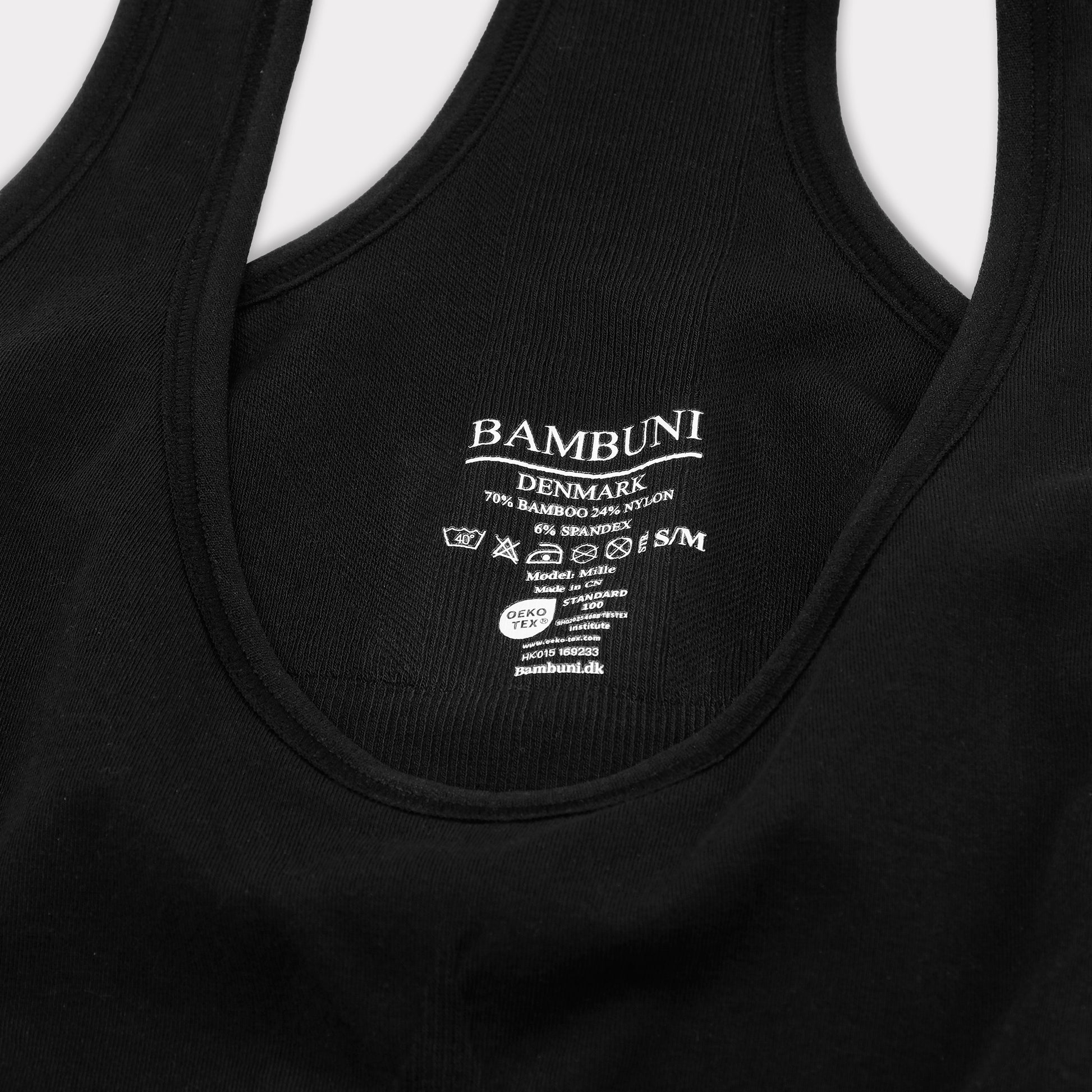 Bambus BH i sort til damer