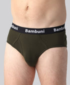 Bambus briefs mørkegrøn mænd