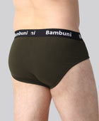 Bambus briefs mørkegrøn mænd bag