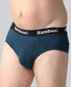 Bambus briefs petroleumsblå mænd