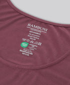 Bambus dame top i rose med bred strop carelabel