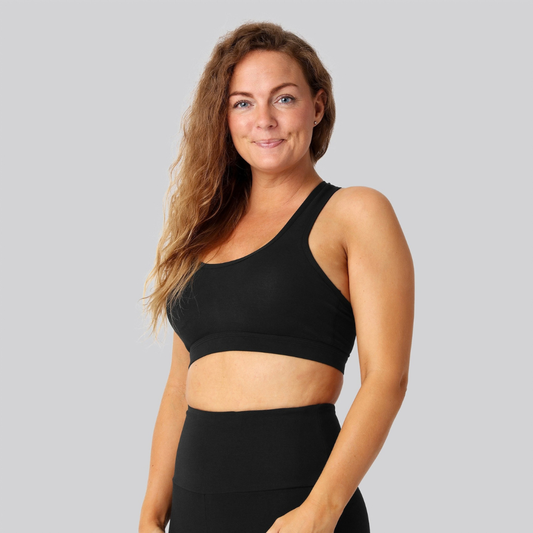Bambus fitness bh sort damer
