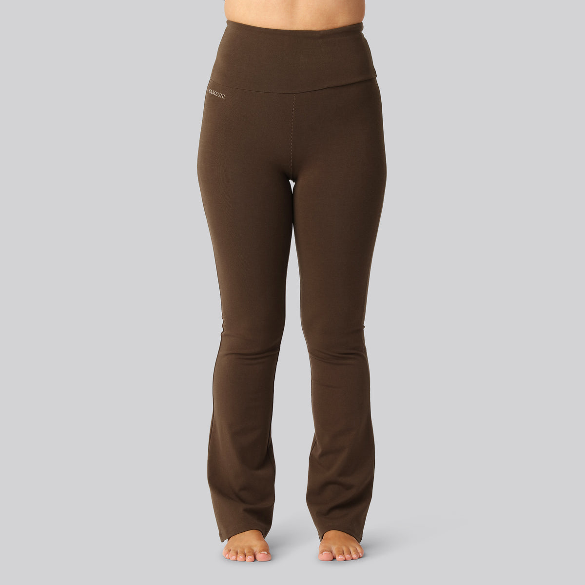 Bambus fitness pants brun damer