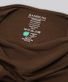 Bambus fitness pants i brun til damer carelabel