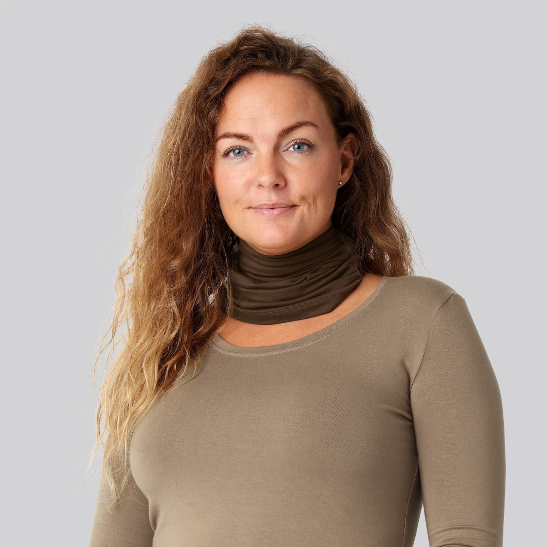 Bambus halsedisse brun damer