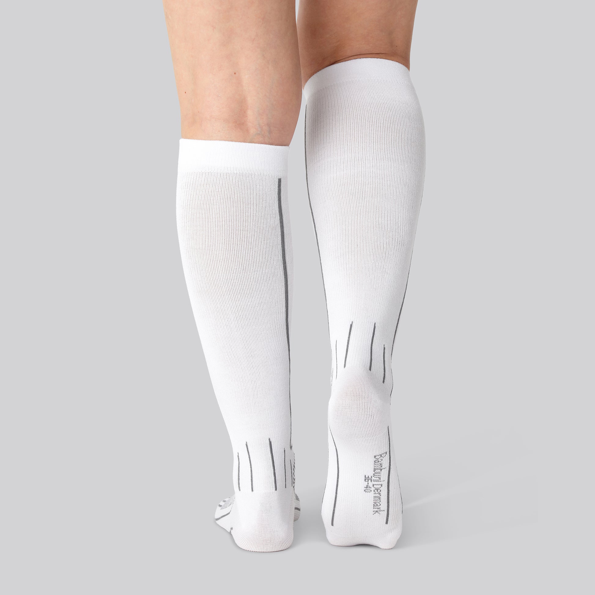 Bambu kompression löparstrumpor i vit för dam