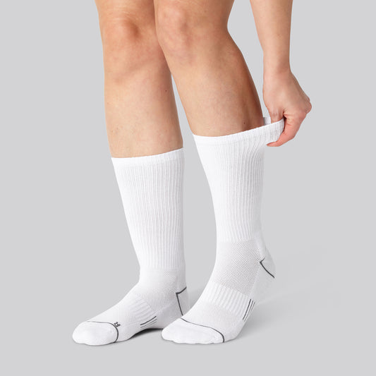 Bambu löparstrumpor i vitt för damer