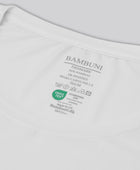Bambus langærmet t-shirt i hvid til damer carelabel
