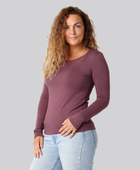 Bambus langærmet t-shirt i rose damer