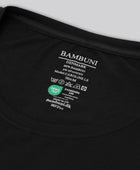 Bambus langærmet t-shirt i sort til damer carelabel