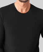 Bambus langærmet t-shirt sort mand