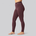 Bambus leggings i bordeaux m. bordeaux elastik damer