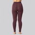 Bambus leggings i bordeaux m. bordeaux elastik til damer