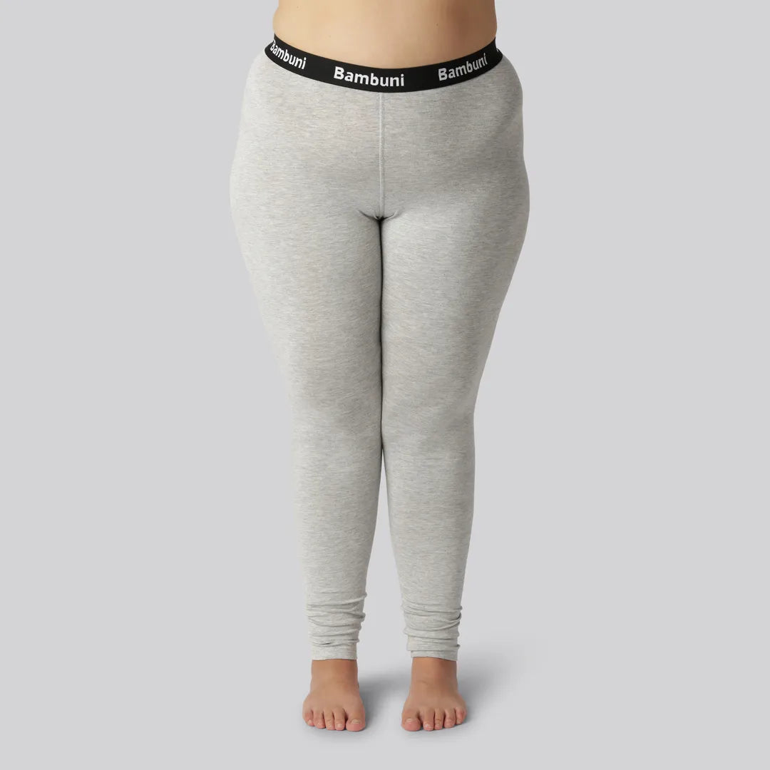 Bambus leggings i grå til kvinder