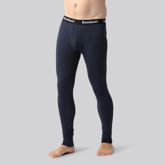 Bambus long johns navy mænd