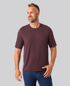 Bambus oversize t-shirt bordeaux mænd
