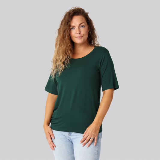 Bambus oversize t-shirt grøn damer