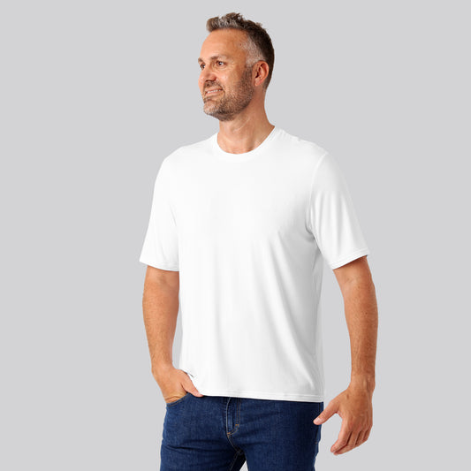 Bambus oversize t-shirt hvid mænd