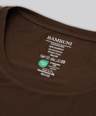 Bambus oversize t-shirt i brun til damer carelabel