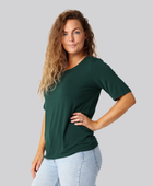Bambus oversize t-shirt i grøn damer
