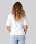 Bambus oversize t-shirt i hvid til damer