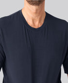 Bambus oversize t-shirt navy mand