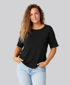 Bambus oversize t-shirt sort damer