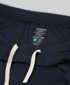 Bambus pyjamas sæt i navy til damer mynte ls