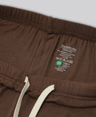 Bambus pyjamas sæt kort i brun damer carelabel