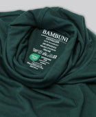 Bambus rullekrave grøn til damer carelabel