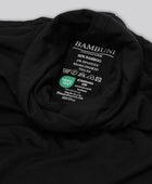 Bambus rullekrave i sort til damer carelabel