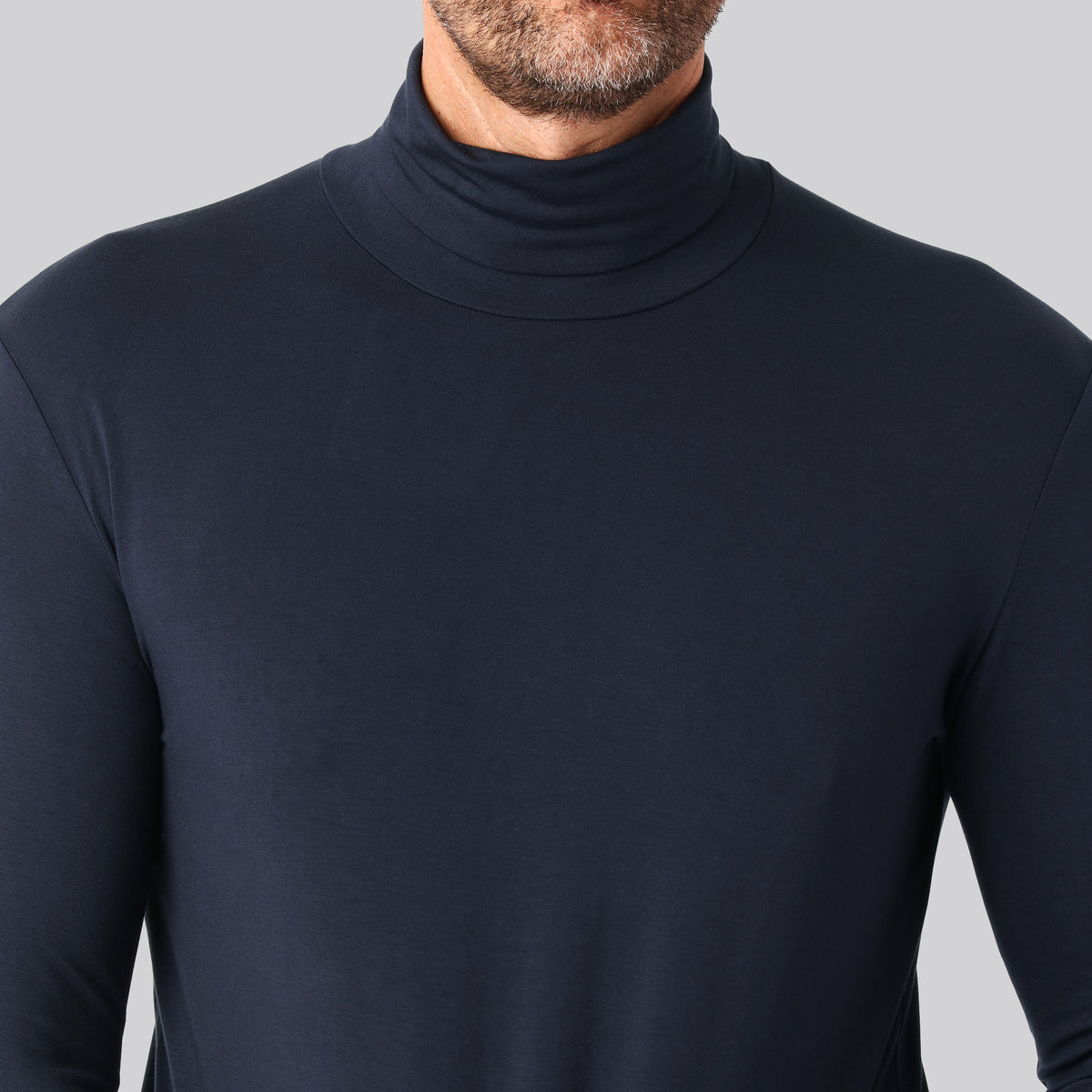 Bambus rullekrave navy mand