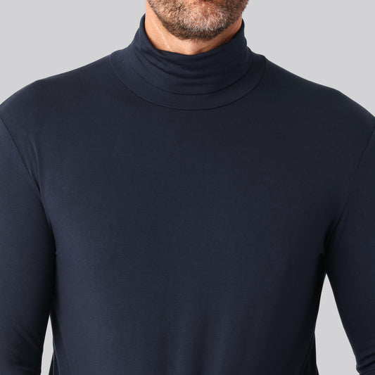 Bambus rullekrave navy mand