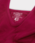 Bambus seamless bh bred strop bordeaux til damer
