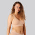 Bambus seamless bh m. bred strop i beige til damer