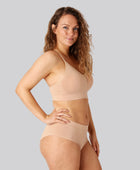 Bambus seamless bh smal strop beige til damer
