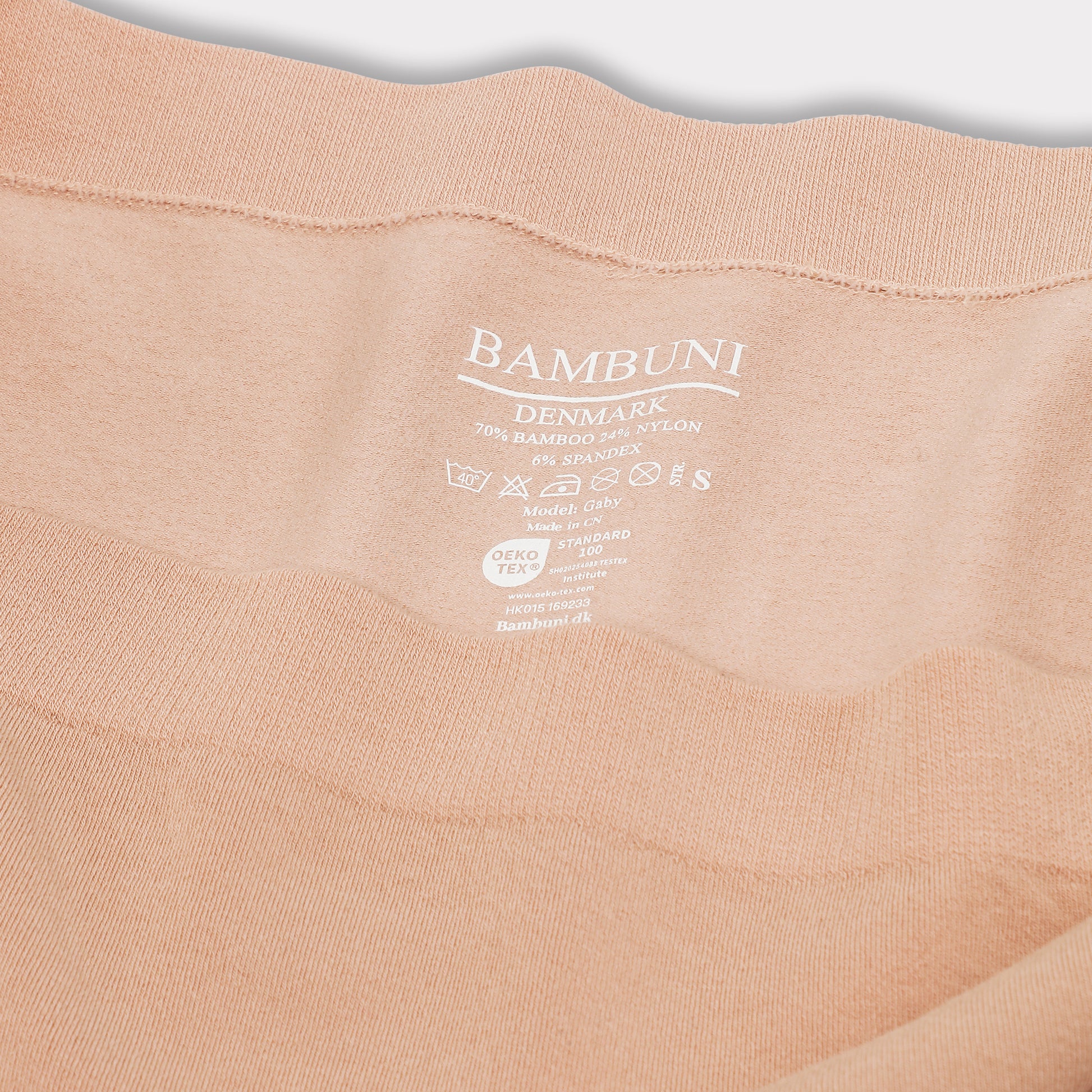 Bambus seamless tai trusse beige
