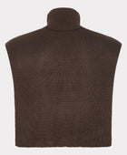 Bambus strikket halsedisse i brun