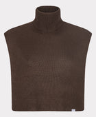 Bambus strikket halsedisse i brun