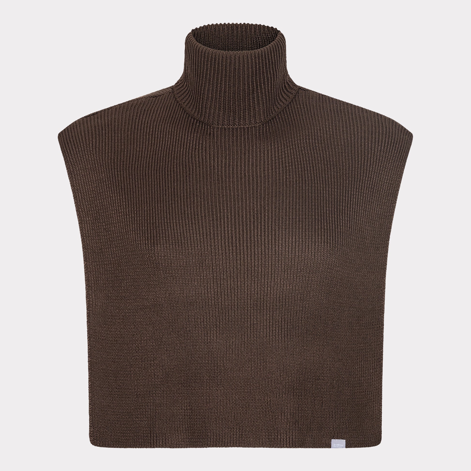 Bambus strikket halsedisse i brun