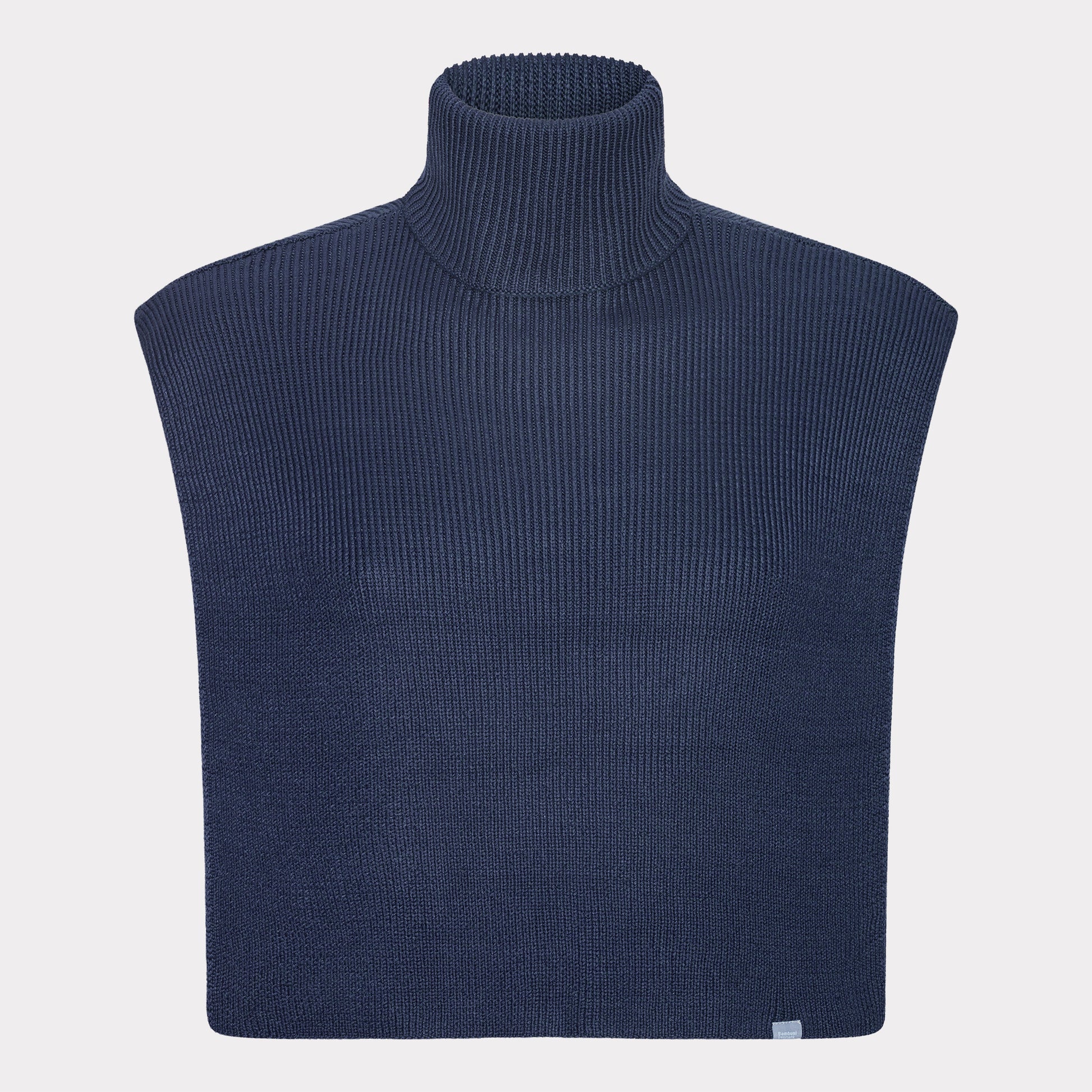 Bambus strikket halsedisse i navy