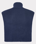 Bambus strikket halsedisse i navy